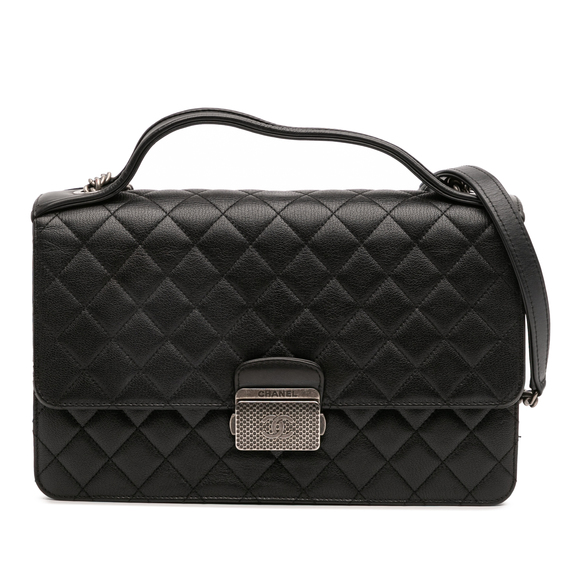 Pre-Loved Chanel Medium Quilted Goatskin CC University Flap - Picture 1 of 12